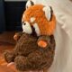 ງາມ panda ສີແດງ plush toy raccoon doll ນອນ doll ຂອງຂວັນວັນເກີດສໍາລັບເດັກຍິງ, ຫມູ່ເພື່ອນທີ່ດີທີ່ສຸດແລະເດັກນ້ອຍ