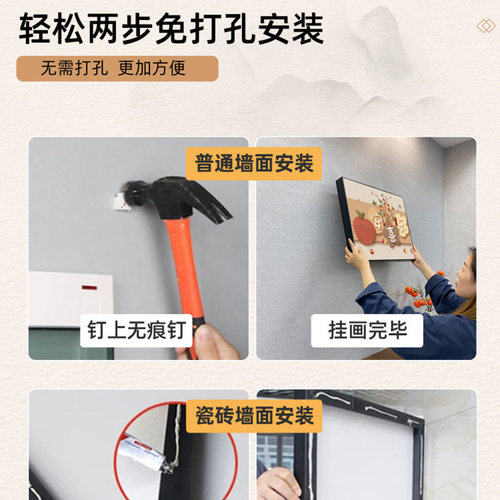现代简约电表箱装饰画2026新款免打孔遮挡配电箱高级感餐厅立体 - 图2