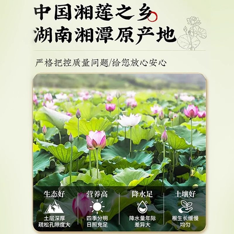 特级莲子去芯正品官方旗舰店湖南湘潭磨皮白莲子搭银耳百合羹连子,淘宝优惠券,粉丝福利购,淘宝优惠卷