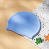 Silicone adult spandex swimming cap for men and women, high elasticity, comfortable and non-stretchy, Korean fashion swimming cap for students and children
