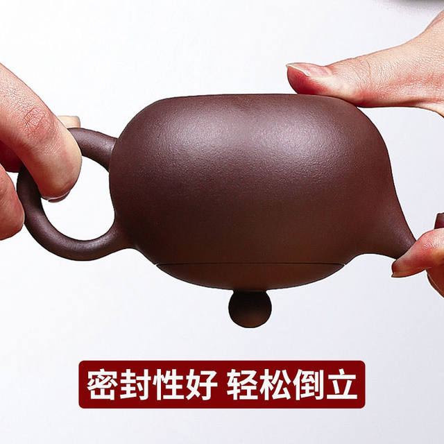 Yixing real purple clay teapot Xishi teapot