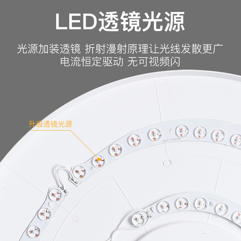 led吸顶灯圆形阳台卧室厨卫灯过道走廊灯极简遥控智能超薄控制-图2