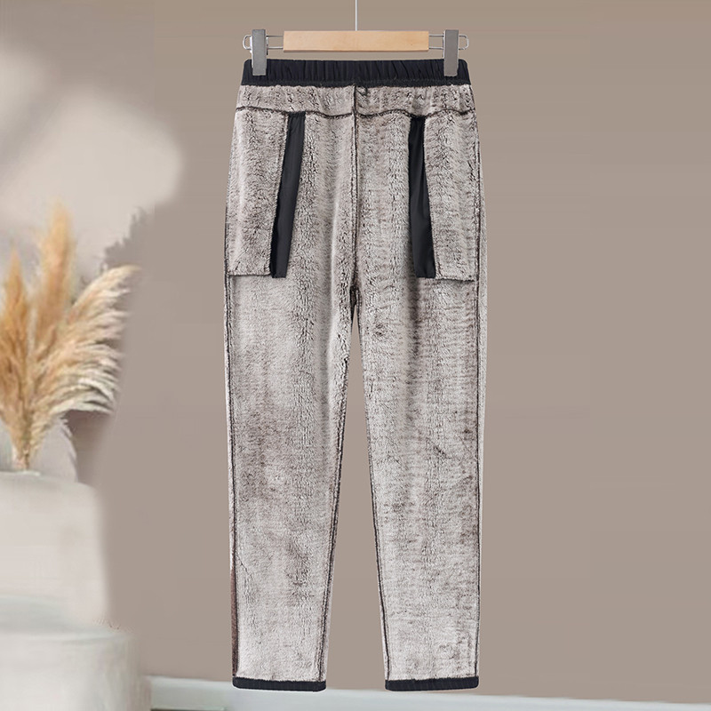 妈妈裤子秋冬款加绒宽松羊羔棉裤中老年人女裤奶奶裤休闲外穿加肥,淘宝优惠券,粉丝福利购,淘宝优惠卷