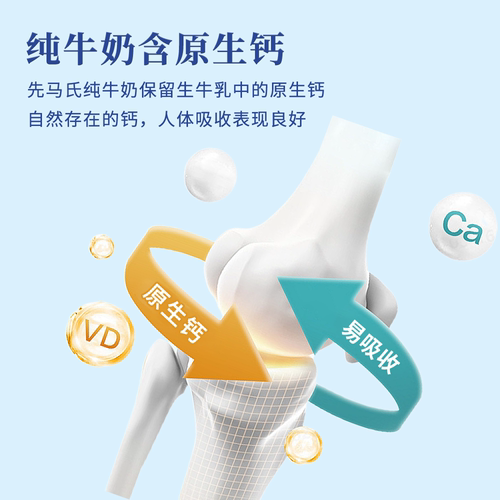 先马氏 3.4蛋白全脂纯牛奶 200ml×24盒 娟姗牛奶 学生儿童早餐奶 - 图1