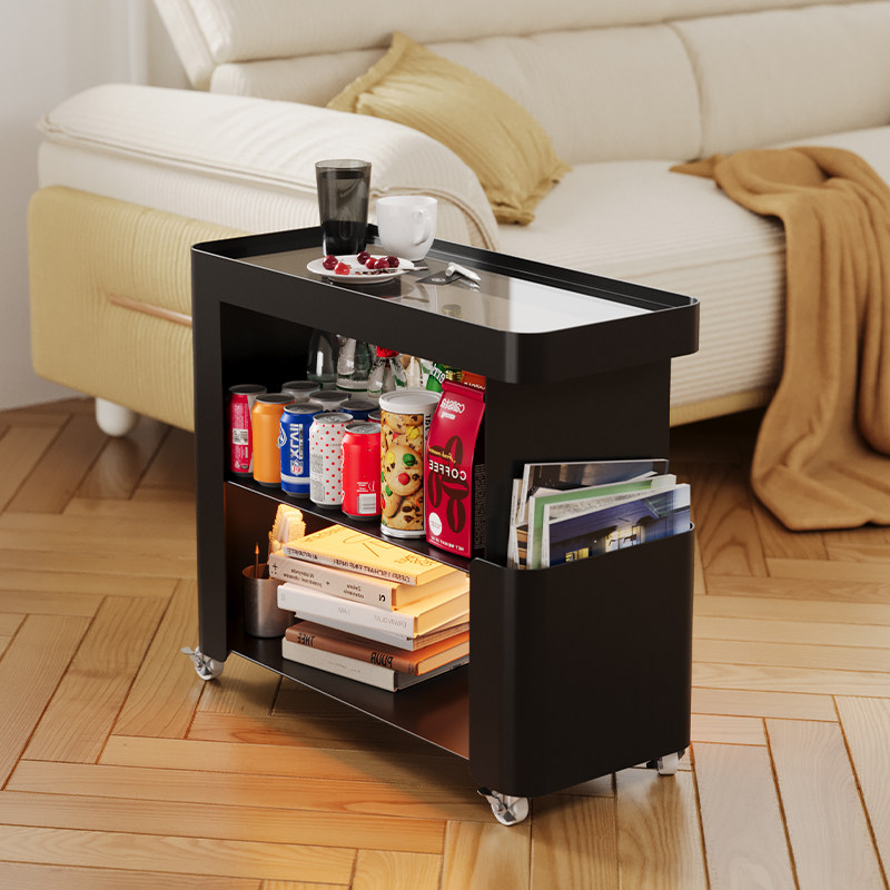 可移动边几沙发侧边柜轻奢高级感客厅茶几铁艺床头置物架收纳奶油,淘宝优惠券,粉丝福利购,淘宝优惠卷