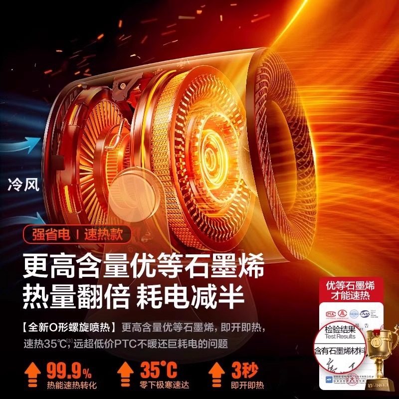 2025新款取暖器桌面暖风机办公室小型桌下浴室小型电暖器气小太阳,淘宝优惠券,粉丝福利购,淘宝优惠卷