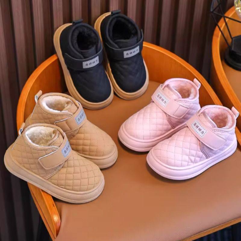 儿童雪地靴2025新款冬季男童鞋加绒女宝宝鞋子学步鞋保暖棉鞋短靴,淘宝优惠券,粉丝福利购,淘宝优惠卷