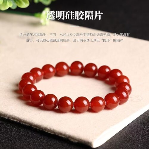 透明硅胶塑料隔片超薄文玩手串水晶手链垫片珍珠配件隔珠隔珠子 - 图2