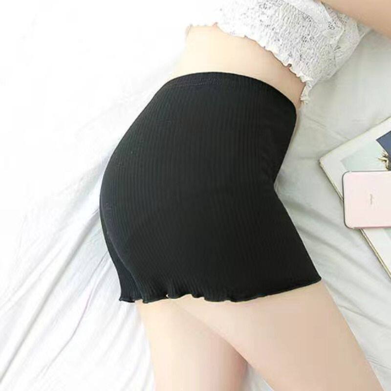纯棉安全裤女防走光夏季薄款无痕睡裤三分打底短裤2024年螺纹内裤