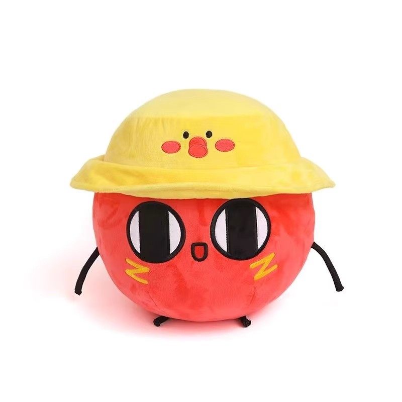 蛋仔派对周边红小豆玩偶公仔汤圆抱枕可爱睡觉抱枕送儿童生日礼物