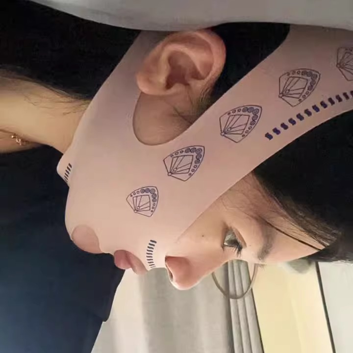 瘦脸绷带v脸提拉紧致脸部法令纹面罩全脸提升神器双下巴睡眠下垂-图0