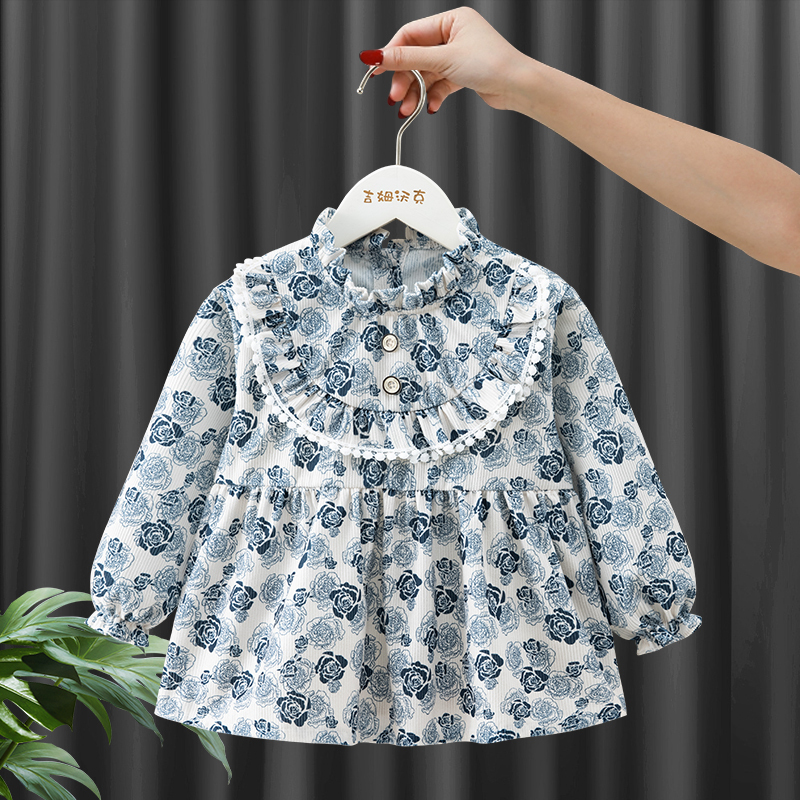 Jim Walker children's blouse for girls, autumn and winter style