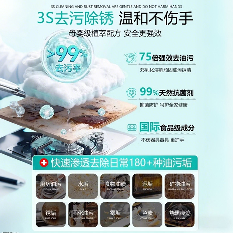 锅底除黑海藻泥膜洗不锈钢除黑清洁剂厨房去重油污强力除污垢黑焦,淘宝优惠券,粉丝福利购,淘宝优惠卷