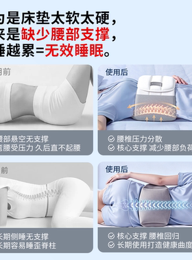 护腰枕护腰睡垫腰枕睡觉专用睡眠护腰带腰间盘突出支撑劳损缓解