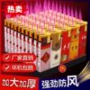 Windproof lighter special price wide version explosion-proof red flame disposable household commercial supermarket convenience store wholesale and retail lighter
