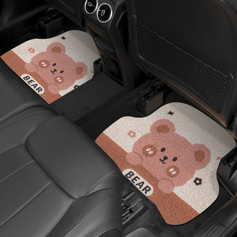 可爱卡通汽车脚垫丝圈单片高档车内防脏地毯保护垫子加厚通用女生,淘宝优惠券,粉丝福利购,淘宝优惠卷