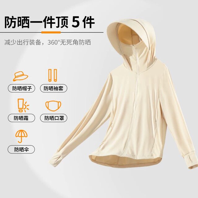 Scarecrow Ice Silk Sun Protection Clothing for Women Summer UPF100 Lightweight UV Protection ເຄື່ອງນຸ່ງປ້ອງກັນແສງແດດສໍາລັບຜູ້ຊາຍທີ່ມີນ້ໍາກ້ອນຮູ້ສຶກເປັນມືອາຊີບ