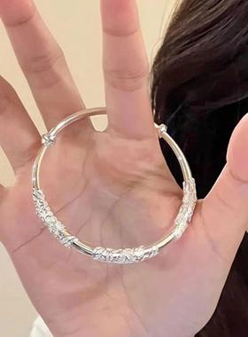 【超值四件套】蝶恋花手镯繁花似锦银手环送女友妈妈生日礼物