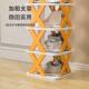 Folding small narrow shoe rack for home, multi-layer storage artifact