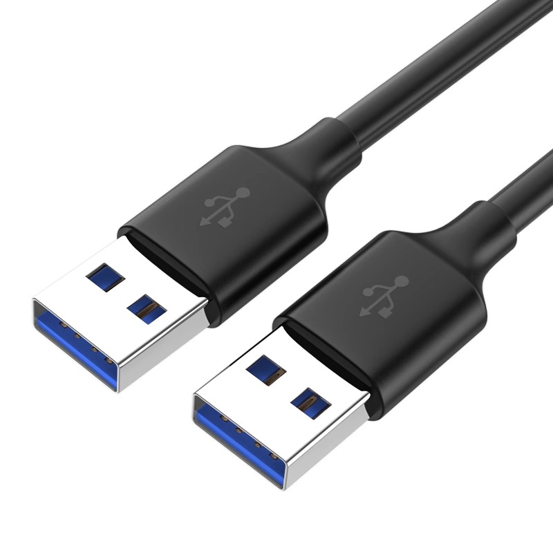 双头usb3.0数据线公对公双公移动硬盘盒笔记本电脑散热器机顶盒子写字板摄像头车载mp3连接线1米游戏传输加粗 - 图3