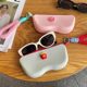 Glasses storage bag travel portable sunglasses sunglasses protection bag dustproof cute silicone box mirror box waterproof