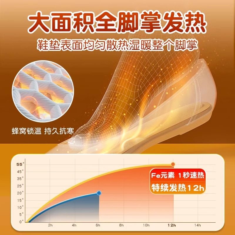 儿童发热鞋垫冬季女自发热恒温加热暖脚神器冬天暖足贴暖宝宝鞋垫,淘宝优惠券,粉丝福利购,淘宝优惠卷