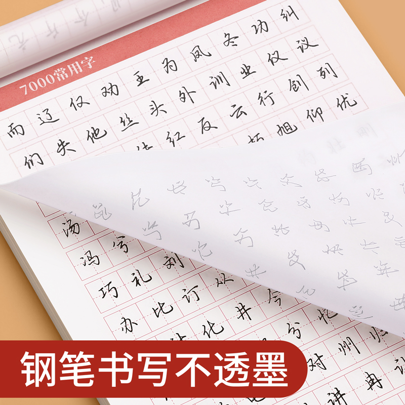 行楷字帖成人练字行书临摹练字帖成年速成钢笔专用练字本每日一练男生女生临慕初中生控笔硬笔书法写字帖贴笔画入门偏旁高中基础 - 图2