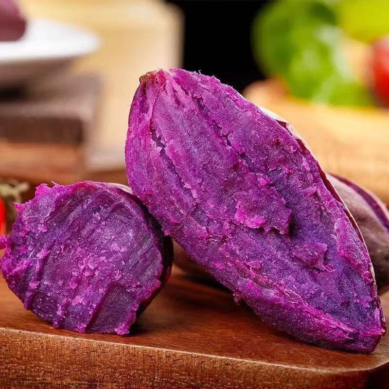 Seasonal fresh purple sweet potato 3/5/9 pounds freshly dug sandy sweet potato flour, waxy purple heart sweet potato, medium large sweet potato, self-sown sweet potato