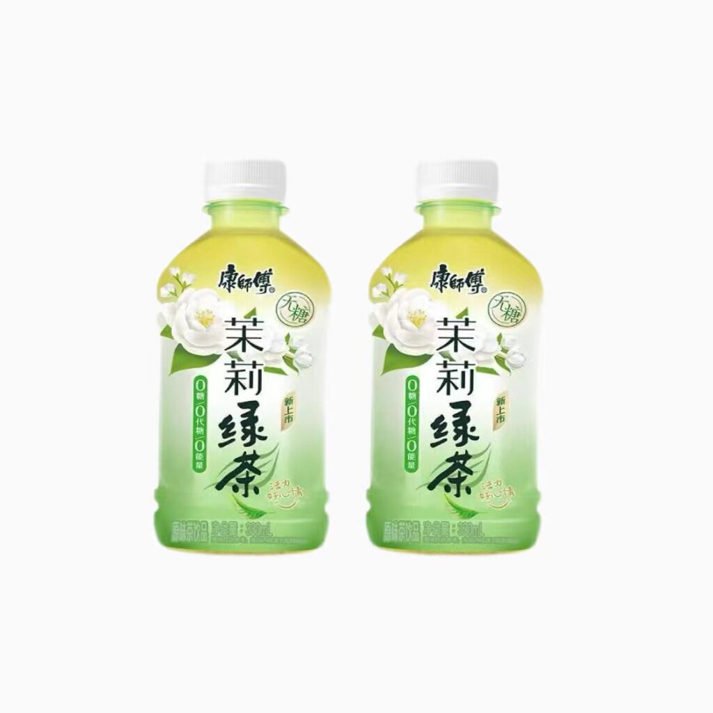 康师傅茉莉绿茶330ml汇源橙味果汁饮料200ml汇源桃味饮品200ml*1