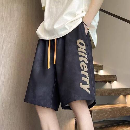 美式夏季扎染短裤宽松男士五分ins休闲透气速干百搭高街运动裤子 - 图3