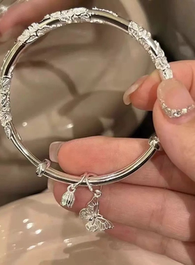 Kitty猫手镯高级感风清月明镯子ins设计情人节生日礼物送女友闺蜜