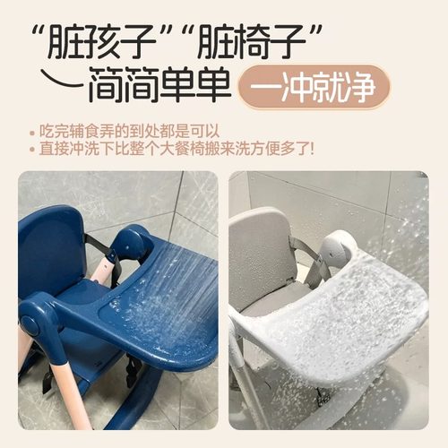 便携宝宝餐椅家用学坐椅儿童可折叠婴儿野餐椅户外露营椅吃饭成长 - 图2