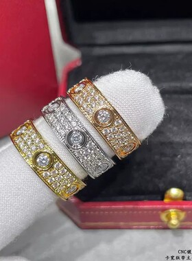 网红love戒指轻奢18k爆款单钻卡戒经典玫瑰金情侣对戒送女友礼物