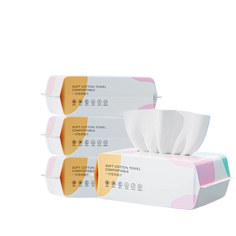 洗脸巾面巾纸纯棉洁干湿两用轻柔亲肤抽取式通用洁柔学生无菌