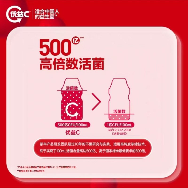 蒙牛优益C活菌型乳酸菌饮品原味小瓶装更方便餐后畅饮补充益生菌,淘宝优惠券,粉丝福利购,淘宝优惠卷