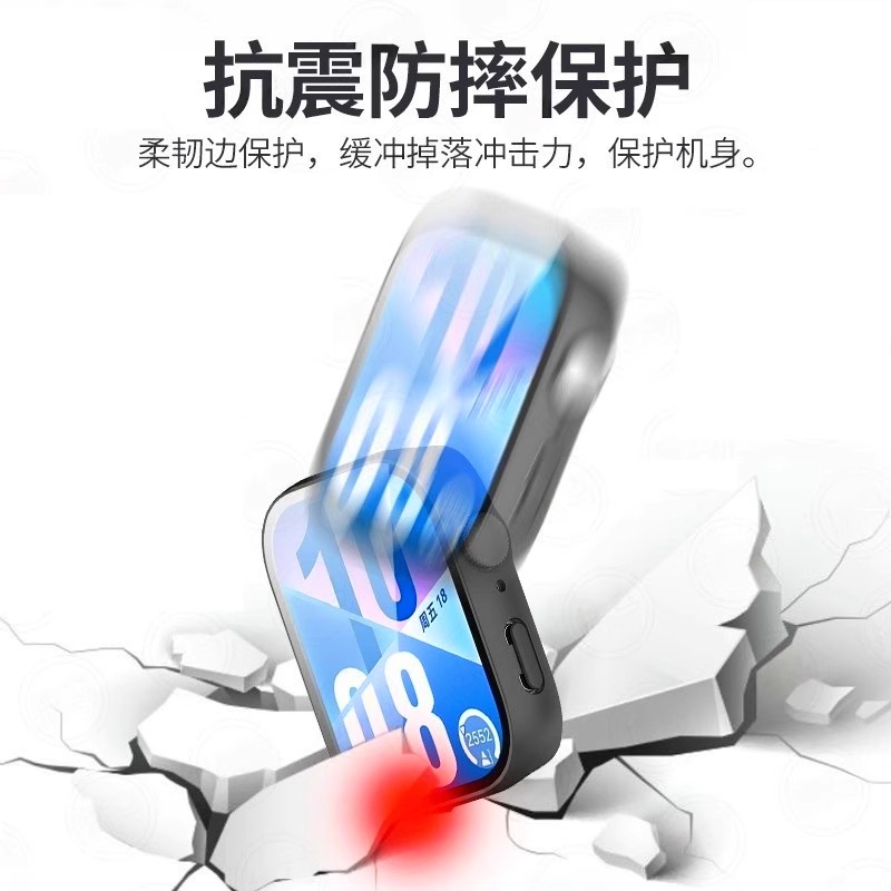 适用华为fit4保护壳手表壳WatchFIT4Pro钢化壳膜一体全包防摔fit3代智能运动配件Watch四代表盘保护贴膜新款 - 图2