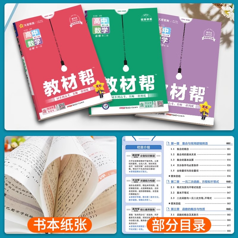 2024新版高中教材帮高一三二选修必修人教版鲁科湘教北师大语文数学英语物理化学生物地理政治教辅资料课本同步教材全解辅导 - 图1