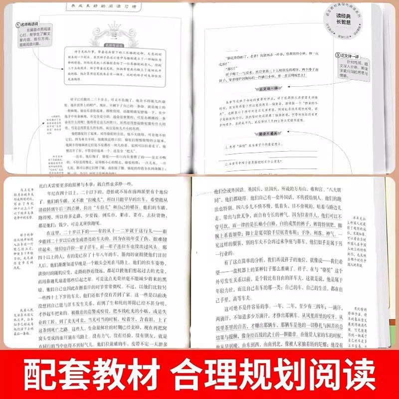 骆驼祥子和钢铁是怎样炼成的七年级必读正版书配套人教版原著下册初一中学生课外阅读书籍完整无删减青少年读物名著初中经典小说,淘宝优惠券,粉丝福利购,淘宝优惠卷