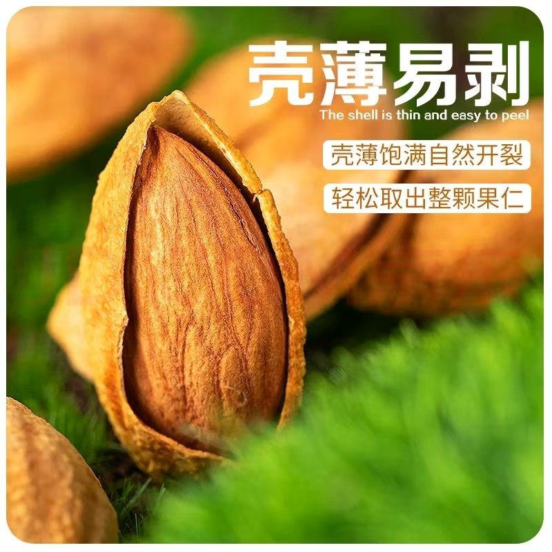 巴旦木坚果500g带壳奶油味巴达木巴坦木扁桃杏仁干果年货果仁健康,淘宝优惠券,粉丝福利购,淘宝优惠卷