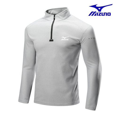 mizuno wave春秋运动长袖卫衣男跑步美津濃健身衣半拉链速干立领 - 图3