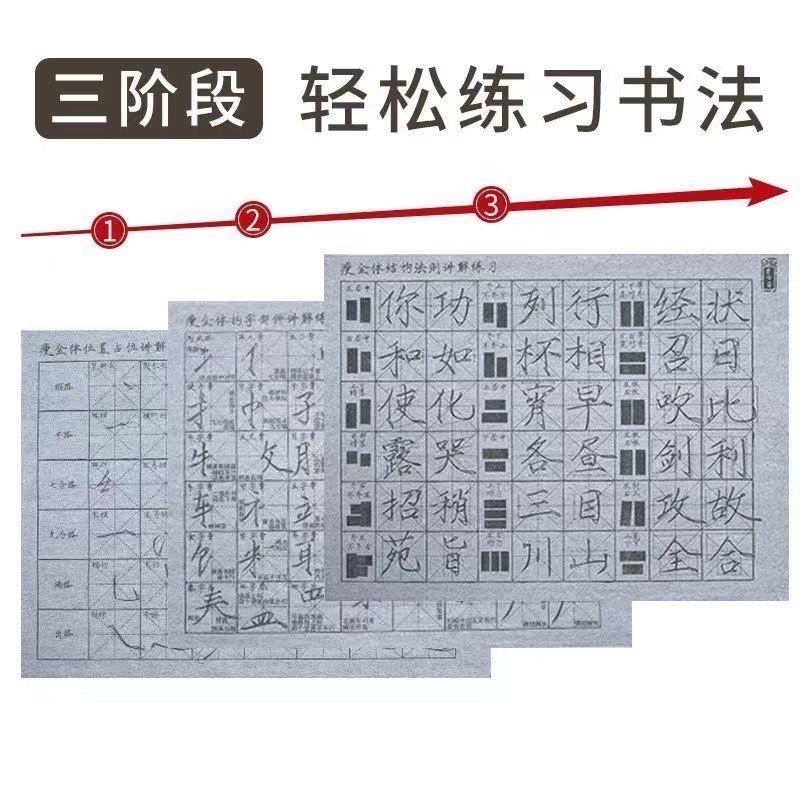 瘦金体水写布套装毛笔书法入门初学者练字专用水写瘦金字体-图2