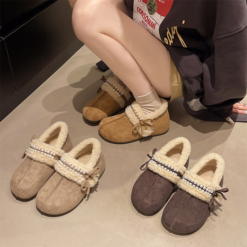 内增高勃肯鞋女2025新款冬季外穿绝美加绒保暖毛毛棉鞋雪地靴34码,淘宝优惠券,粉丝福利购,淘宝优惠卷