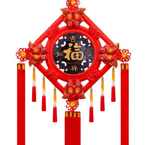 中国结福字挂件挂饰大小号新款桃木客厅入户门背景墙春节新年装饰 - 图3