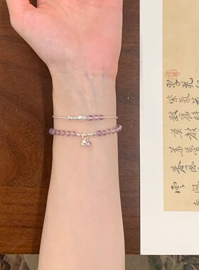 天然水晶冰透玉石手链