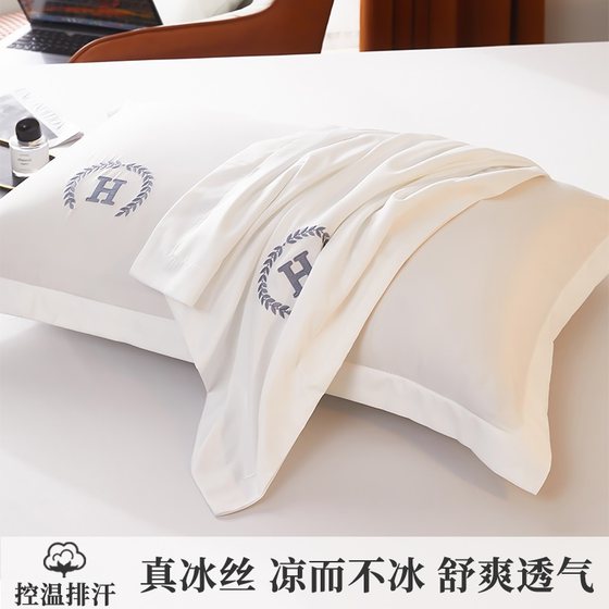 Ice Silk Pillow Set Summer Silk Pair of Mat Pillowcase Home Single 48cmx74cm Adult Male Summer