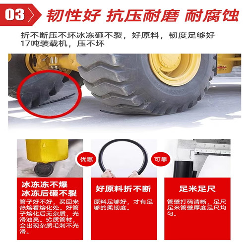 pe水管热熔自来水管4q分6分1寸3225黑硬管4050塑料水管防冻灌溉 - 图0