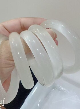 浅紫冰粉人造猫眼石手镯女多色圈口可选饰品批发礼盒选配一件代发