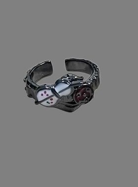 《火影忍者》宇智波斑写轮眼戒指动漫周边复古帅气精致个性指环