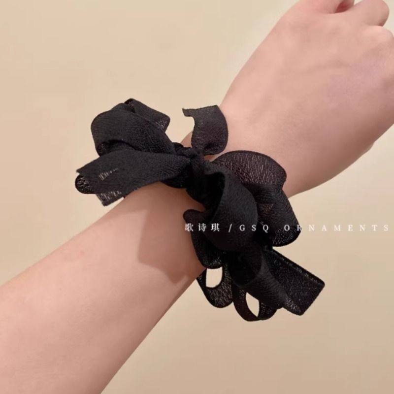 下单立减50新款n网纱蝴蝶结小肠发圈头绳高弹力马尾发绳发饰W,淘宝优惠券,粉丝福利购,淘宝优惠卷