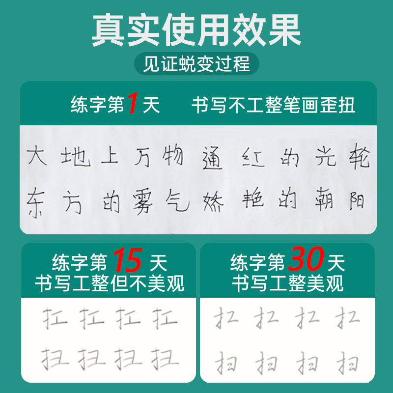 成人行书速成练字帖成年控笔行书入门行楷钢笔硬笔男女生反复成年行楷临摹初学漂亮初高中大学生书法练习写字行书手写连笔练字本 - 图1